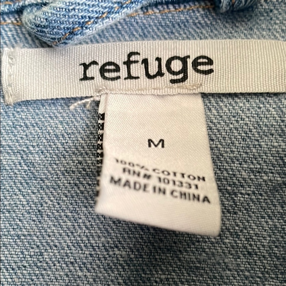 Universal Thread Blue Jean Jacket Cropped Casual - image 2